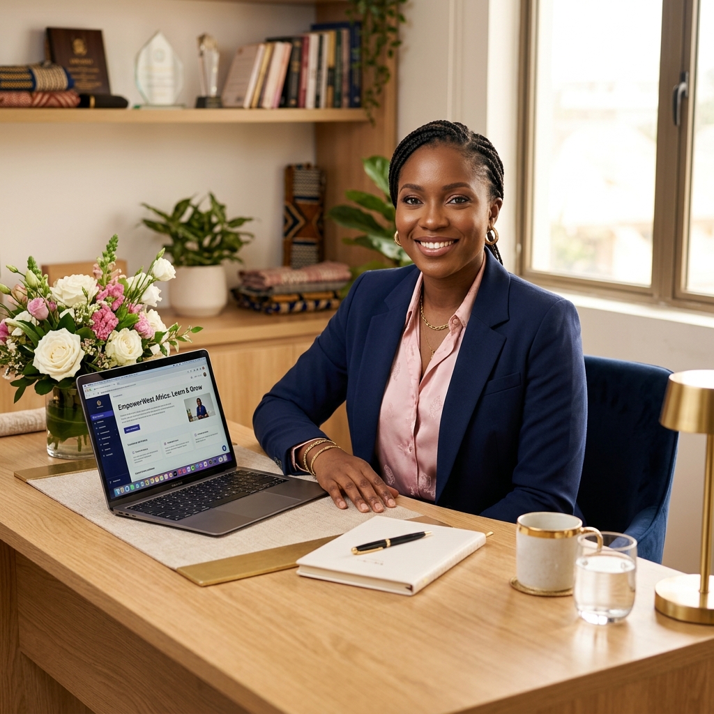 Femme africaine élégante et confiante